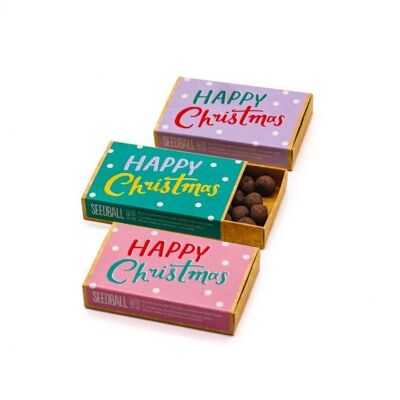 Happy Christmas Large Wildflower Seed Boxes