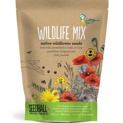 Seedball Wildblumen-Wundertüten – Wildlife Mix