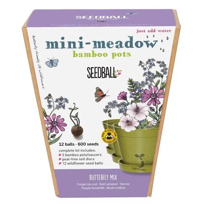 Seedball-Wiesentöpfe - Schmetterlingsmischung