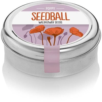 Semi di papavero Seedball Tin