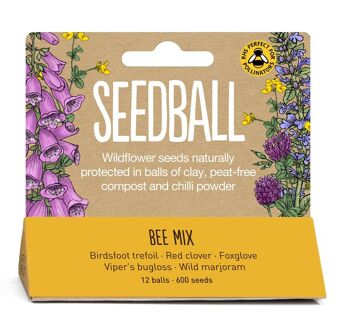 Pots de prairie Seedball - Mélange d'abeilles 3