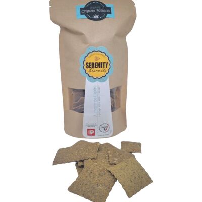 Biscuits apéritif: Crackers salés au CHANVRE et ROMARIN