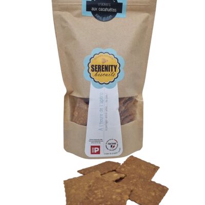 Biscuits apéritif: Crackers salés AUX CACAHUETES CARAMELISEES - SANS GLUTEN