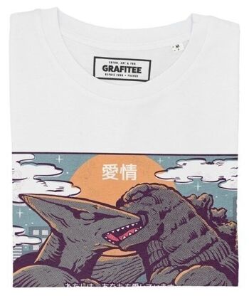 T-shirt Kaiju Kiss - 💝Saint-Valentin - Baiser entre Godzilla 2