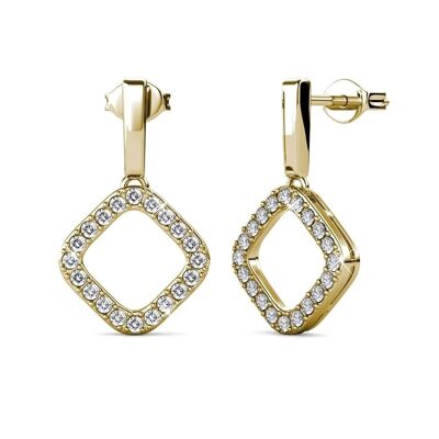Irina earrings - Gold and Crystal