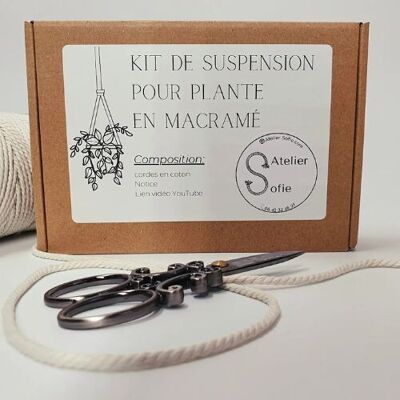 DIY macramé plant suspension kit