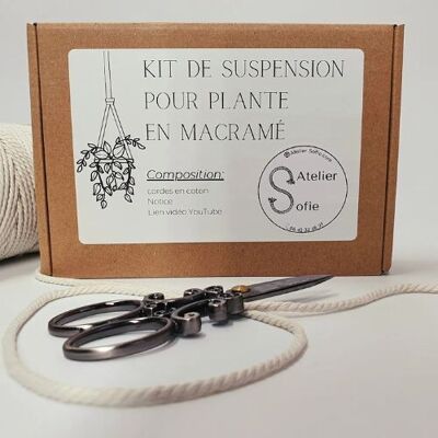 Kit DIY suspension pour plante en macramé