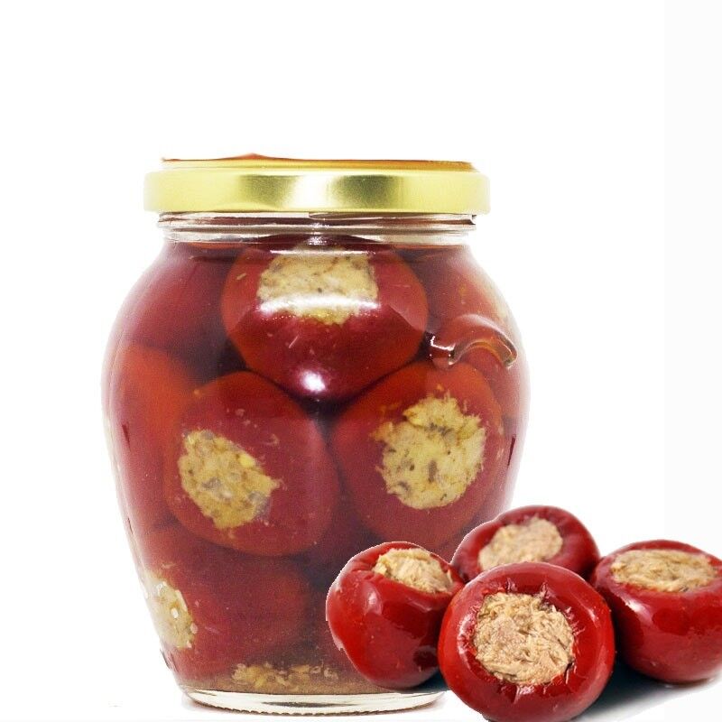 Calabrian peppers stuffed with tuna ml 314 -Made in Italy