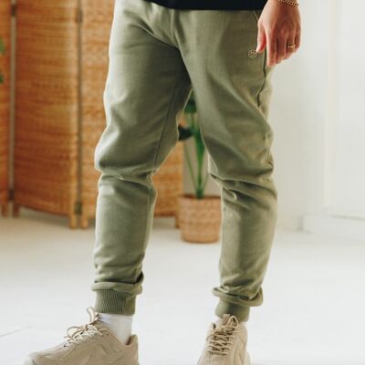 JOGGER WITH RIB CUFF