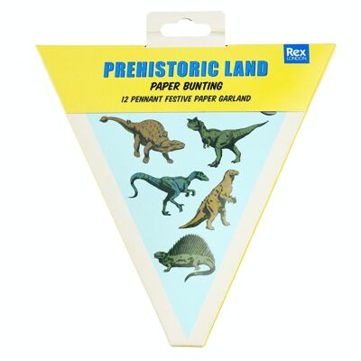 Paper bunting - Prehistoric Land