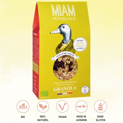 Lemon & Cranberries crunchy muesli 350g crunchy muesli