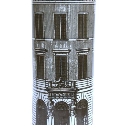 Porte-parapluie en céramique, conception de bâtiment monochrome