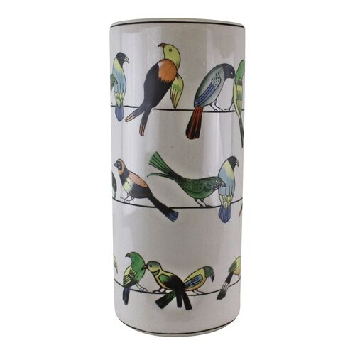Ceramic Umbrella Stand, Birds Design