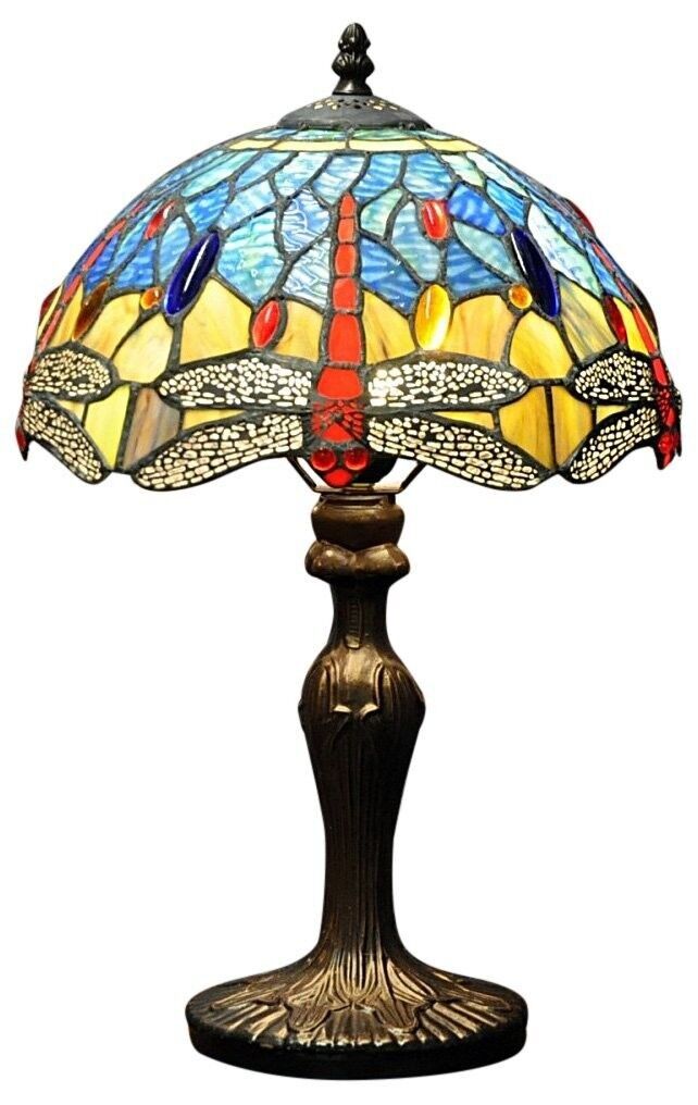 Lampada Tiffany Libellula Blu