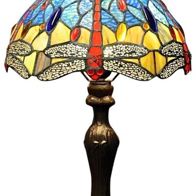 Lampada Tiffany Libellula Blu