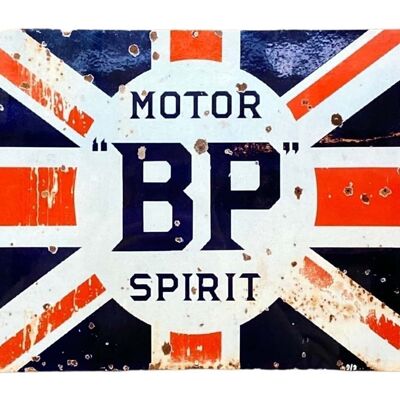 Cartello pubblicitario da parete in metallo - Motor BP Spirit