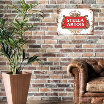 Grande Plaque Métallique 60 x 49,5 cm Stella Artois 2