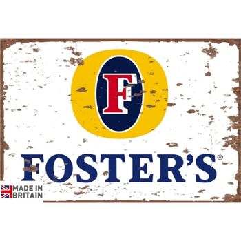 Grande enseigne en métal 60 x 49,5 cm Foster's Ice Cold 1