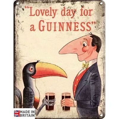 Small Metal Sign 45 x 37.5cm Guinness Toucan