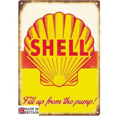 Small Metal Sign 45 x 37.5cm Shell
