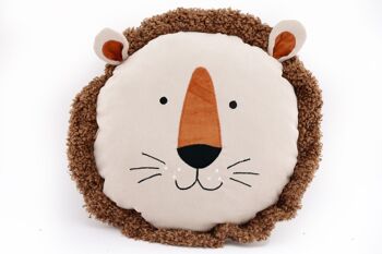 Coussin décoratif tête de lion 40 cm 1