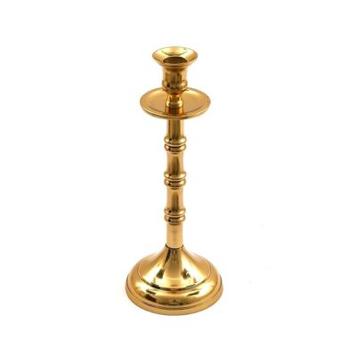 Brass Metal Dinner Candlestick 27cm