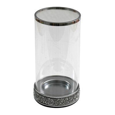 Large Sparkly Pillar Candle Holder