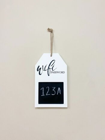 Plaque de mot de passe Wi-Fi à suspendre 25 cm 2