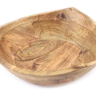 Triangular Shaped Wooden Bowl