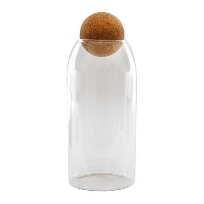 Glass Canister With Cork Stopper 26cm