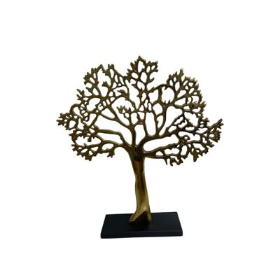 Antique Gold Tree On Black Base