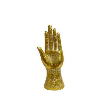 Ornamento a mano di Hamsa in oro
