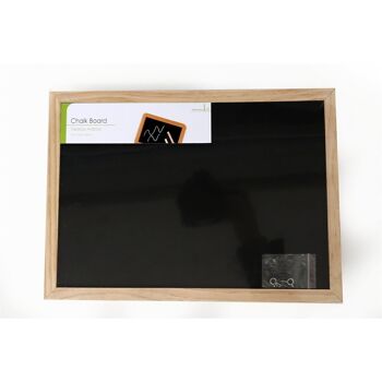 Petit tableau noir avec cadre en bois 35 cm 1