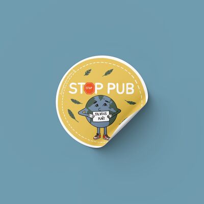 Sticker_Stop Pub_ La mia terra