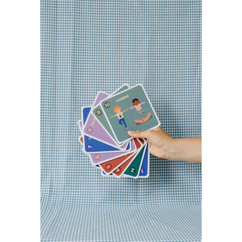 10 Cartes de Yoga Enfant + Pochon de rangement