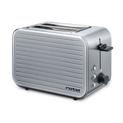 Chrome toaster with 7 levels of Rotel settings
