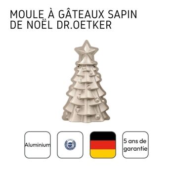 Moule à gâteaux original en forme de sapin de noël Dr.Oetker Christmas 5