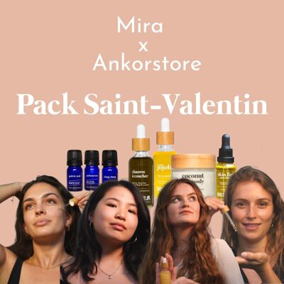 Pack découverte St-Valentin - 7 produits envoûtants, naturels et made in France - Visage, corps, cheveux