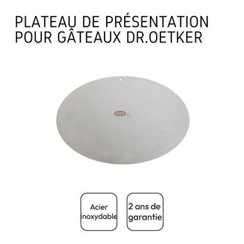 Plateau de présentation pour gâteau rond en inox Dr.Oetker Divers 5