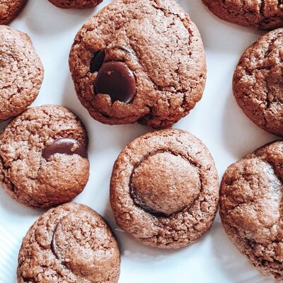 Galletas de chocolate negro - sin gluten y saludables