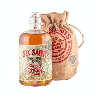 Rum Six Saints - Finitura botte Porter - Sacchetto regalo 41,7% 70cl.