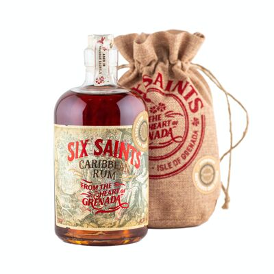 Six Saints rum - Sauternes Cask Finish - Gift Bag 41.7% 70cl.