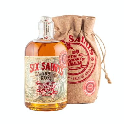 Six Saints Rum - Hot & Spicy Cask Finish - Sachet Cadeau 41.7% 70cl.