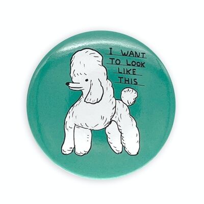Mirror - Funny Gift - I Want To Look Like This Pocket Mirror (in Velvet Gift Bag)
