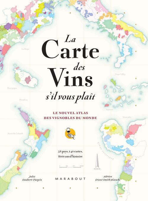 Livre original - La carte des vins SVP - Nouvelle édition augmentée - Édition Marabout