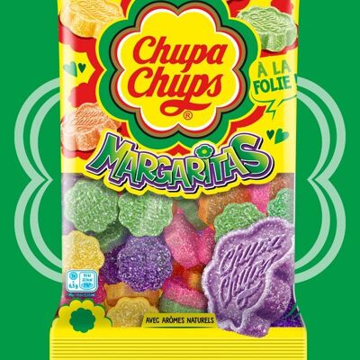 Chupa Chups - bag of Chupa Chups jelly Margaritas 175g - soft and sour - Natural flavors - fruit flavors - for all gourmets - Ideal for Birthday Parties