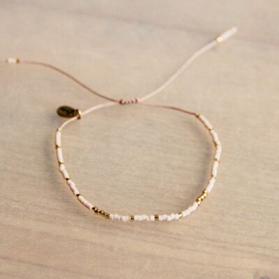 SS100 - Miyuki bracelet nude/gold