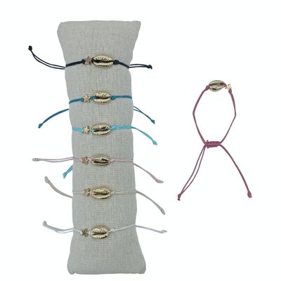 Goldene Kaurischnecken-Armbänder – 35er-Set