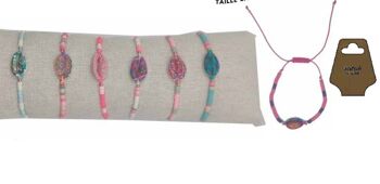 Bracelets TAILLE ENFANT avec Cauri et perles Fimo - Lot de 35