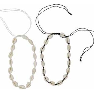 Set de 35 collares Cauri Blanco